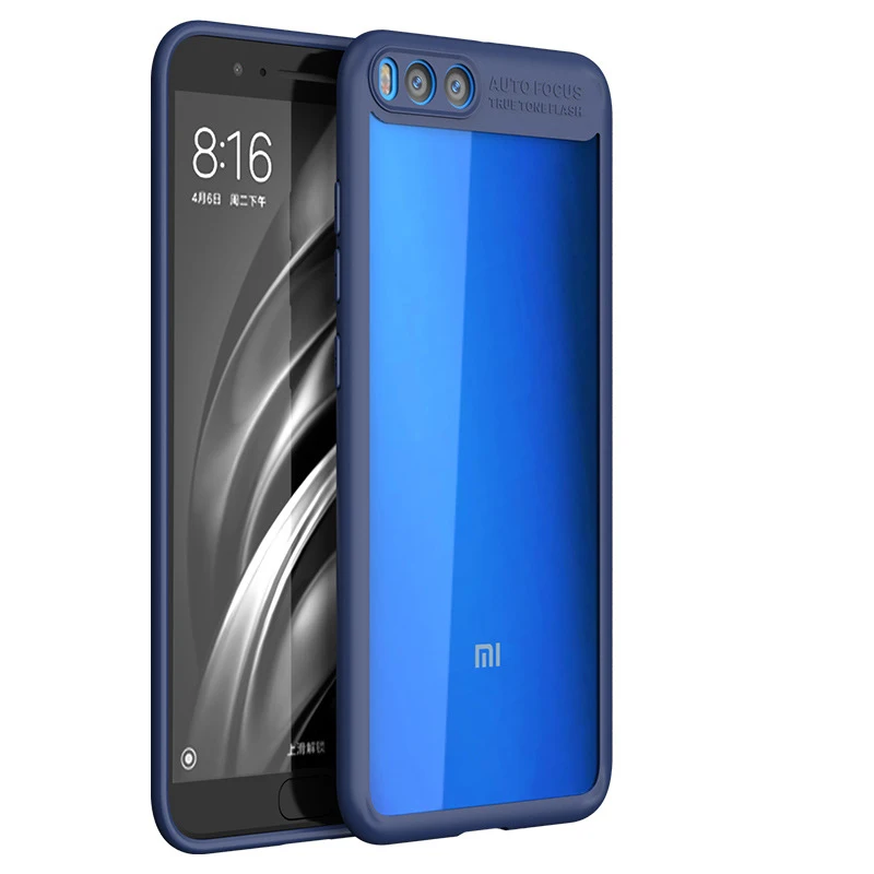 blue Чехол для xiaomi mi6, чехол для xiaomi 6, прозрачный чехол-накладка из силикона и поликарбоната+ ТПУ, чехол s MOFi, чехол для xiaomi mi 6, синие аксессуары - Цвет: blue