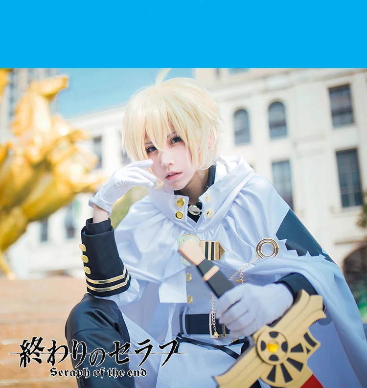 Аниме Серафим конца Микаэла Hyakuya Косплей Костюм Owari no Seraph костюмы с париком для мужчин