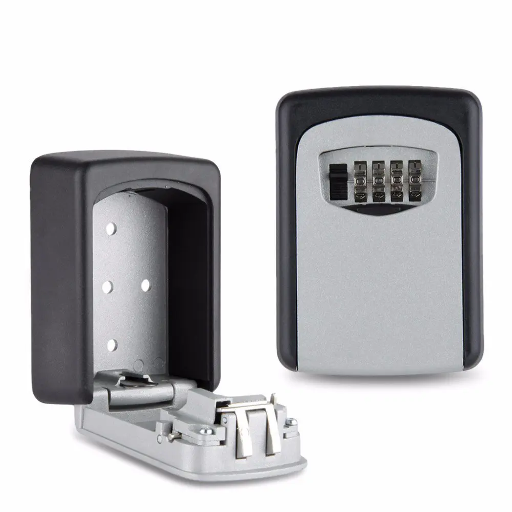 Safety Home Durable Designed Storage Box Money Key Hider 4 Digit Security Secret Code Lock Gift Can be use indoor/outdoor | Дом и сад