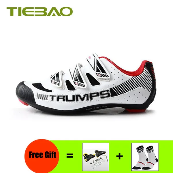 Cleats for 1688 W Tiebao pro велосипедная обувь sapatilha ciclismo SPD-SL педали самозакрывающиеся дышащие кроссовки суперзвезды спортивная обувь для шоссейного велосипеда - Цвет: Cleats for 1688 W