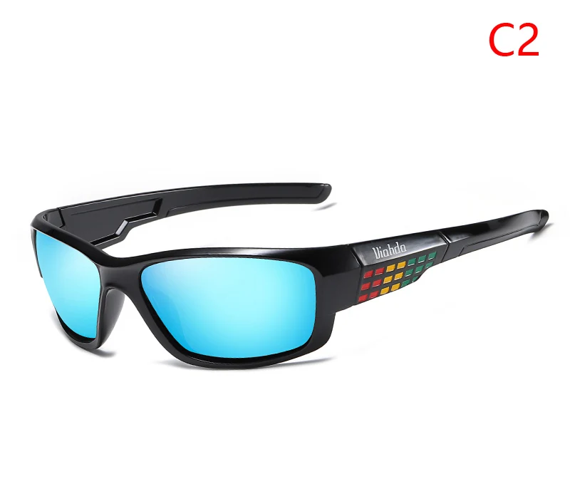 VIADHA Sunglasses Men's Polarized Driving Sport Sun Glasses For Men Women Color Mirror Luxury Brand Designer - Цвет линз: C2