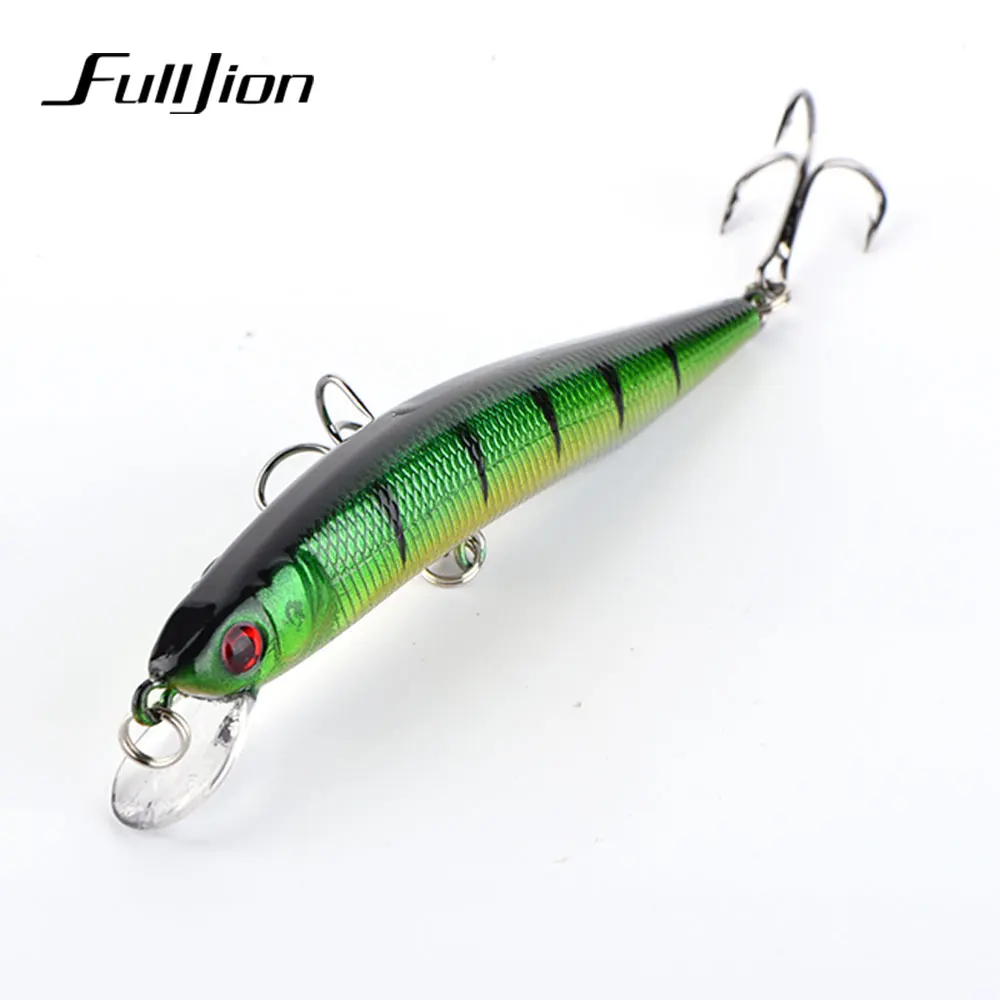 Fulljion 5 шт./лот 9 см 8 7 г рыболовные приманки Воблеры Minnow 6 # крючки 3D глаза воблеры