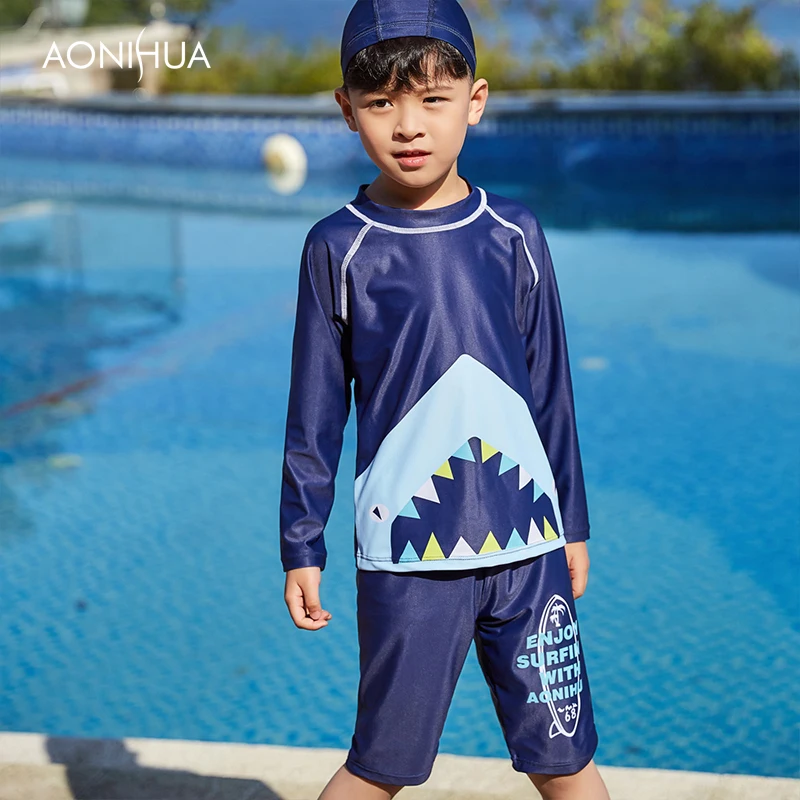AONIHUA/2018 милые детские плавки для мальчиков купальный костюм детская спортивная
