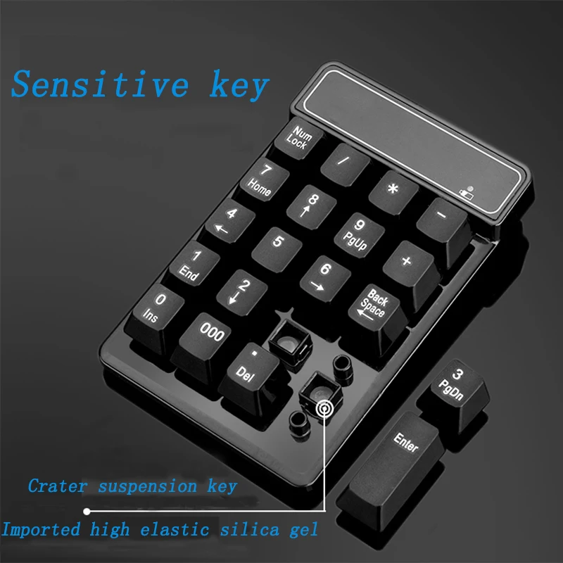 19 клавиш Bluetooth цифровая клавиатура Мини Numpad клавиатура беспроводной настольный для Windows XP 7 8 10 ноутбук планшет