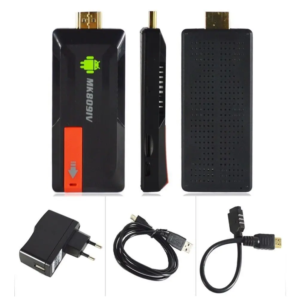 4 ядра rk3188 ТВ коробка MK809IV Android 4.4 2 ГБ 16 Google Mini PC HDMI плеер Bluetooth Wi-Fi MK809 IV обновлен III |