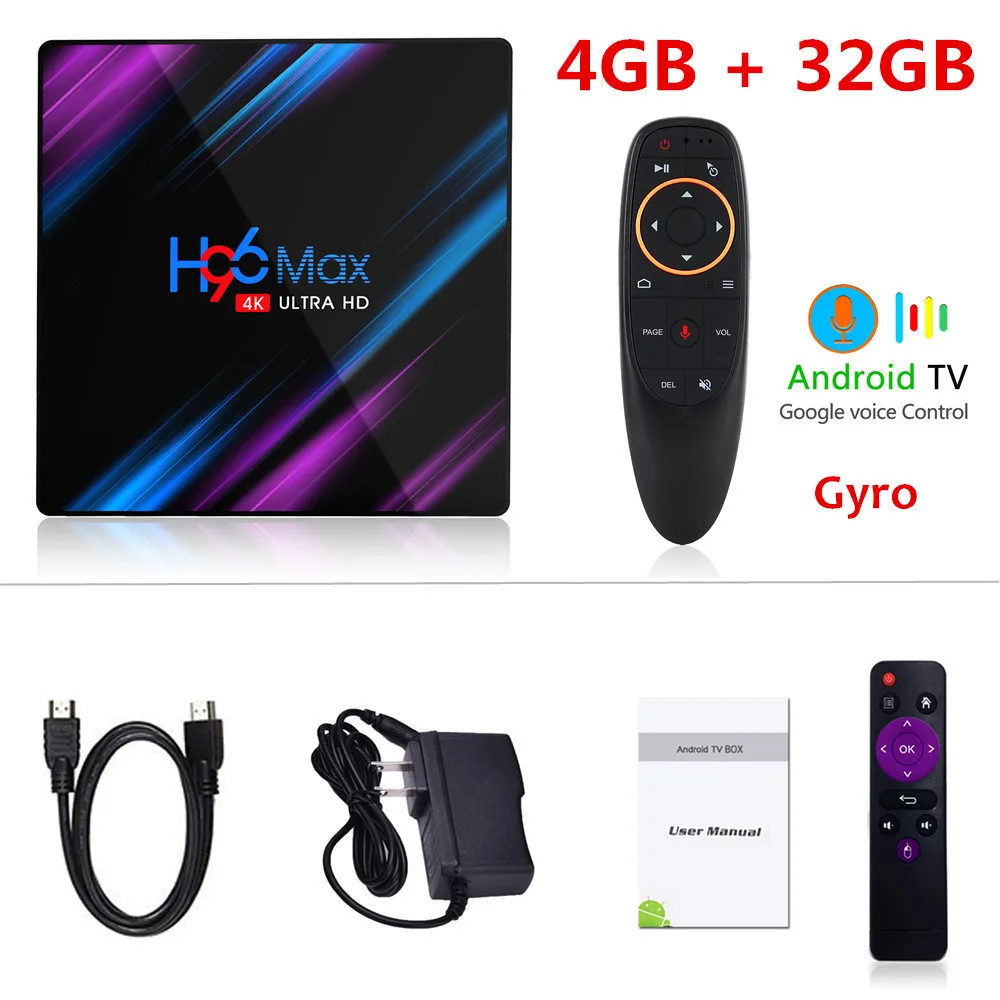 4G32G With G10 H96 MAX 3318 Smart tv Box Android 9,0 4 Гб ОЗУ 32 Гб 64 Гб ПЗУ RK3318 4K 2,4G/5G Wifi Bluetooth телеприставка 2G 16G медиаплеер - Цвет: 4G32G With G10
