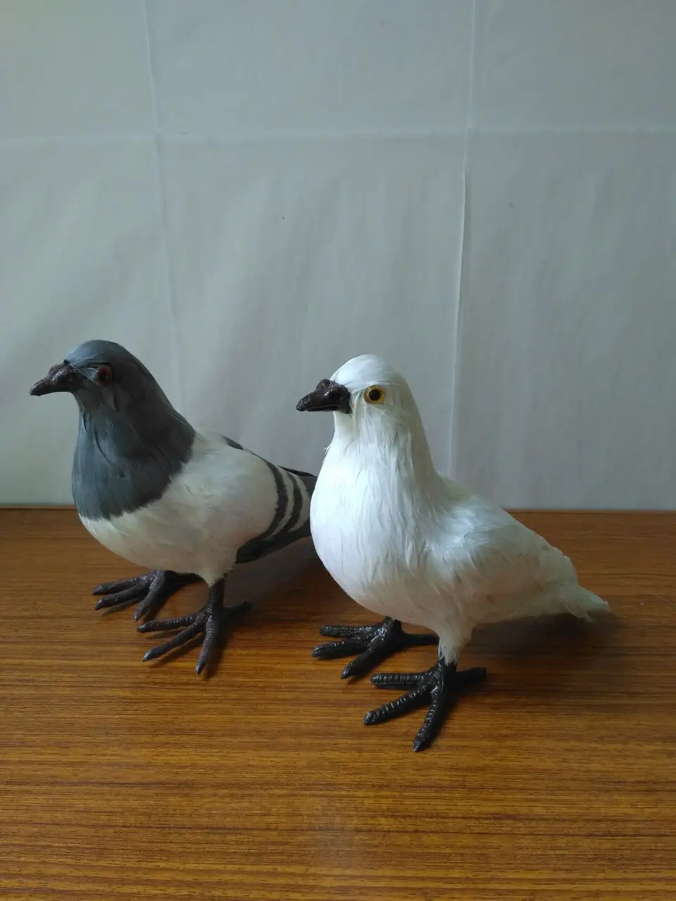 Искусственная искусственная птица из пластика и пуха 19x21 см ручная работа