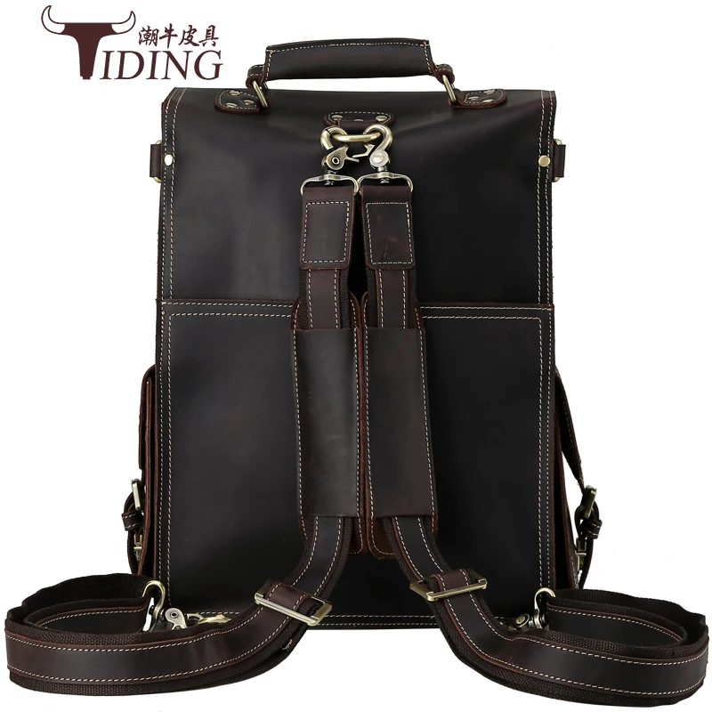 Рюкзак мужской из воловьей кожи 15 дюймов для ноутбука 2017 дюйма|school book bag|book bagbackpack