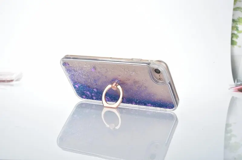 Кольца Чехлы для Apple iPhone 5 5S SE 6 6s 7 8 Plus X XS XR Max 5se s блестящая Жидкостная динамика