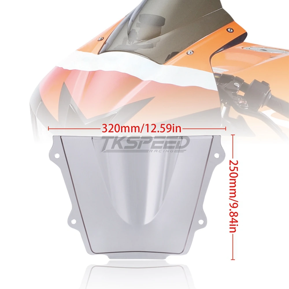 Прозрачное ветровое стекло с двойными пузырьками для мотоцикла Honda CBR 600 RR F5 2013 2015