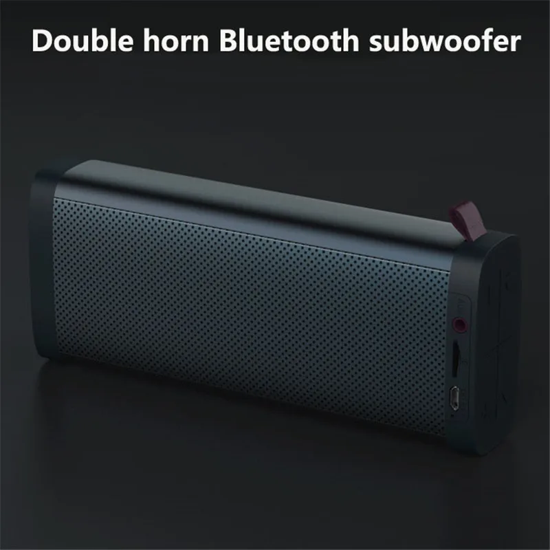 Бесплатная доставка Поддержка TF FM двойным рогом Bluetooth Сабвуфер домашний