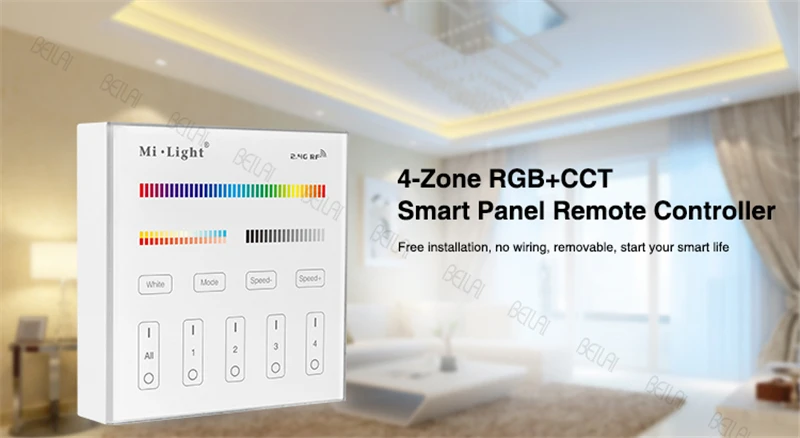 Ми свет 4 зоны RGB + CCT Smart Панель пульт дистанционного управления Сенсорный экран