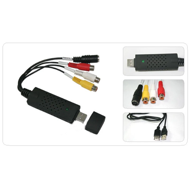Новый USB 2.0 DC60 ТВ DVD VHS Видео Захват Адаптер видео AV Аудио Карты Захвата S244|easycap usb