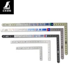 Многофункциональный инструмент для деревообработки SHINWA, высокоточный изогнутый измерительный инструмент с углом 90 градусов, поворотная линейка