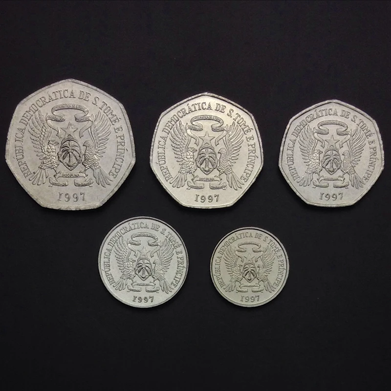 

Sao Tome and Principe 5pieces/ Set UNC original Coin Not circulated