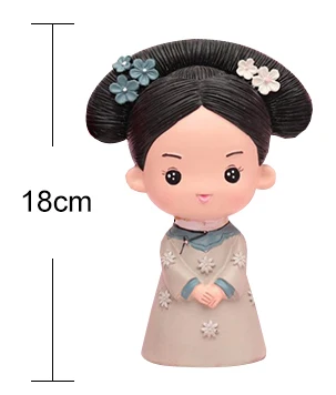 Принцесса ангел Hanfu девушки украшения формы глина гипсовая форма ремесла diy гипсовые фигурки рождественские подарки 3D Аниме силиконовые формы - Цвет: Шоколад
