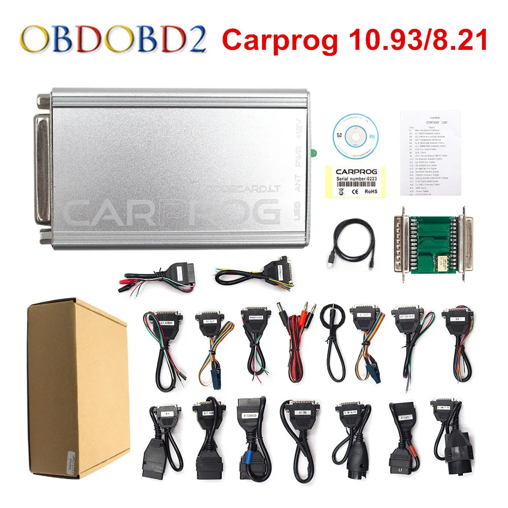 Автомобильный программатор CARPROG 10.0.5/8 21 инструменты для сброса подушек