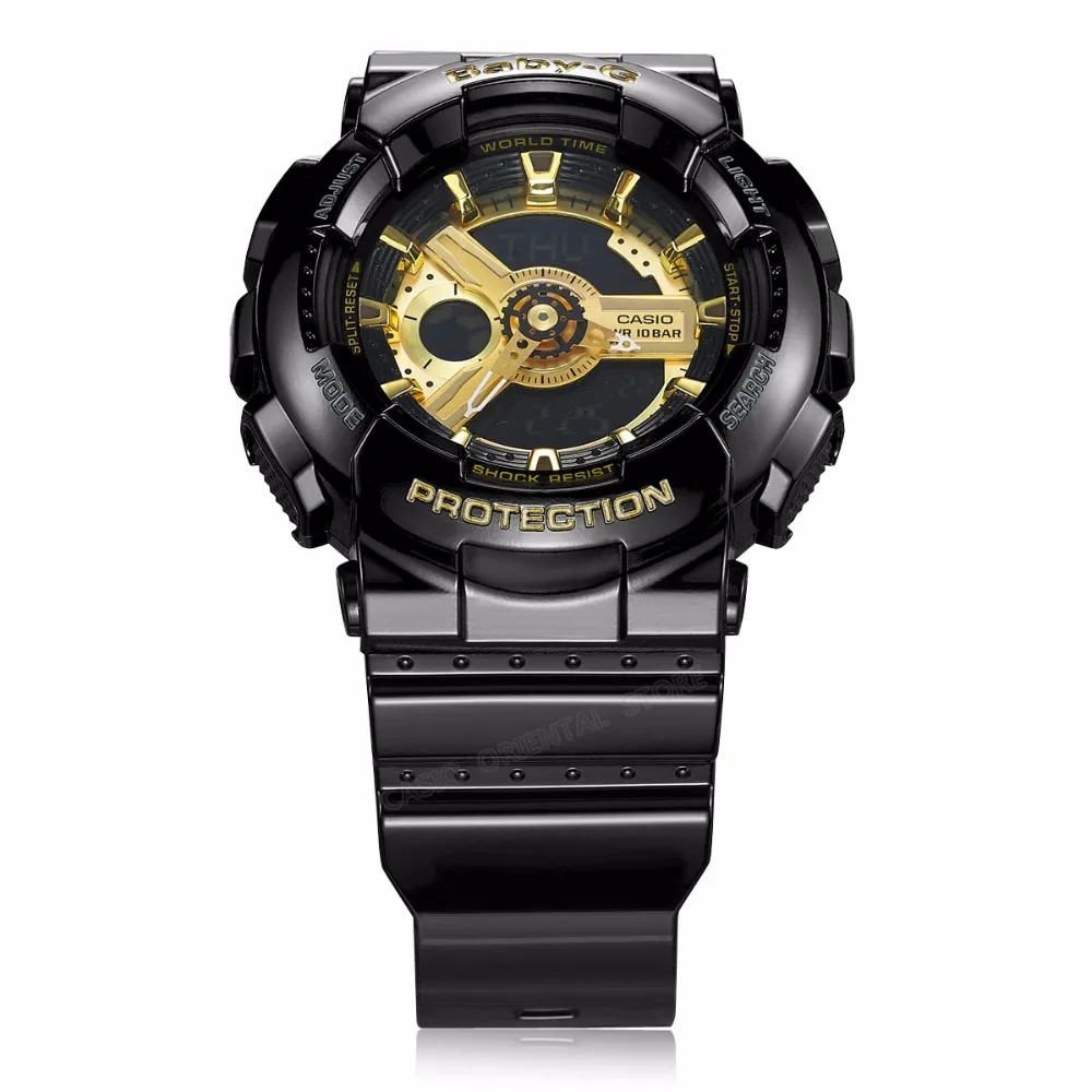 CASIO Часы BABY-G серии женские наручные часы BA-110-1A водонепроницаемый светодиодный спортивные часы Relogio часы подарок высокое качество ударопрочный
