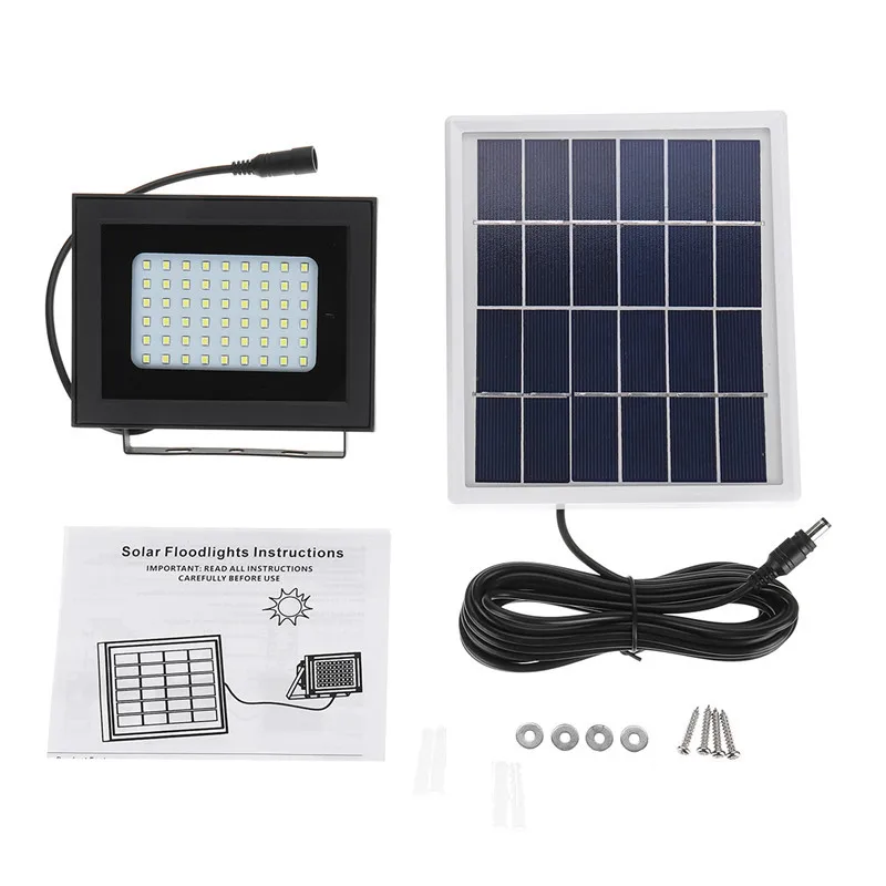 54 светодиодный светильник солнечные светодиодные прожекторы Светодиодный