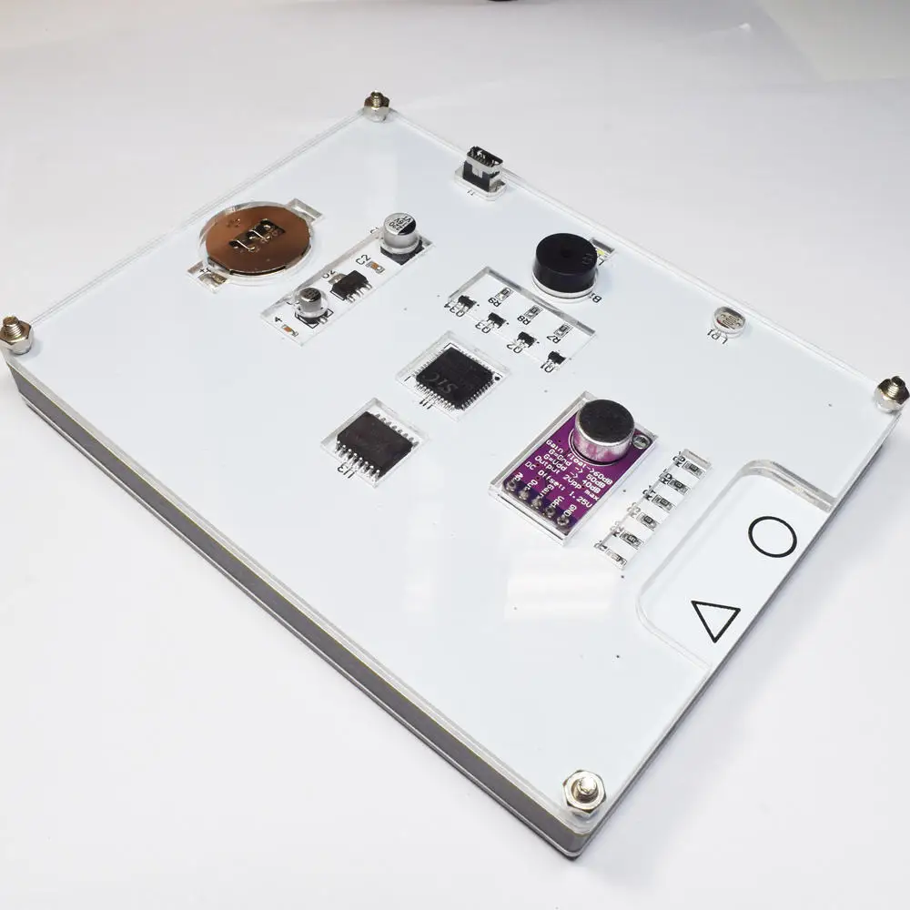 DIY Многофункциональный светодиодный классная музыка спектр rgb-цветов Цвет палитра часы, набор для самостоятельной сборки DIY светодиодный комплект