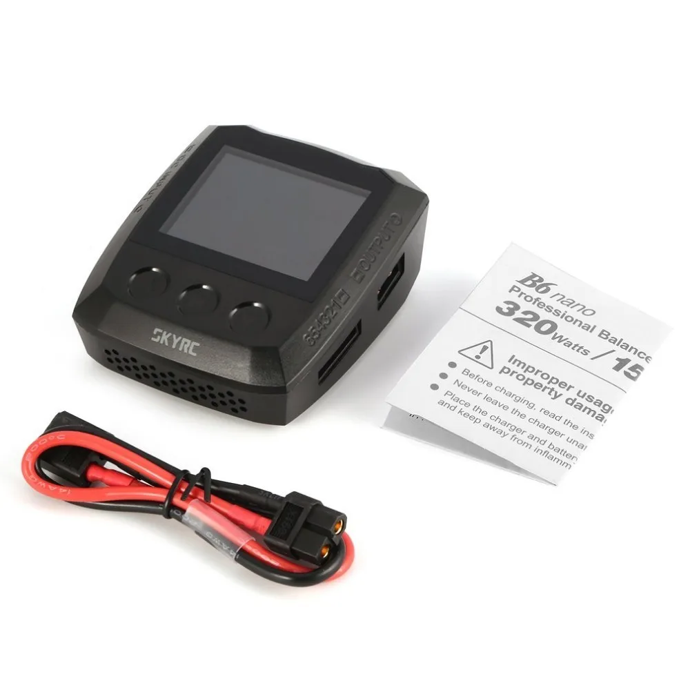 SKYRC B6 Nano DC 320 Вт 15A DC Bluetooth LiPo зарядное устройство Dis зарядное устройство для жизни/Lilon/LiPo/LiHV/NiMH/NiCd/PB