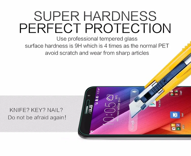 Высокое качество 0.26 мм Закаленное Стекло Для Zenfone 6 Screen Protector Случае | Мобильные