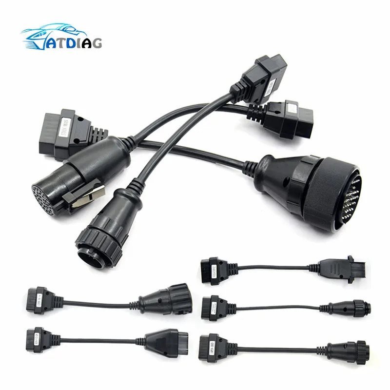 For truck Горячая Распродажа, кабели для грузовиков Pro OBD2 OBDII, автомобильные кабели для грузовиков, диагностический инструмент, соединительный кабель, 8 шт., кабели для грузовиков - Цвет: For truck