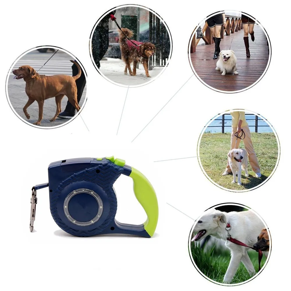 Выдвижной собачий поводок Gomaomi для прогулок 5 м со светодиодной подсветкой|retractable
