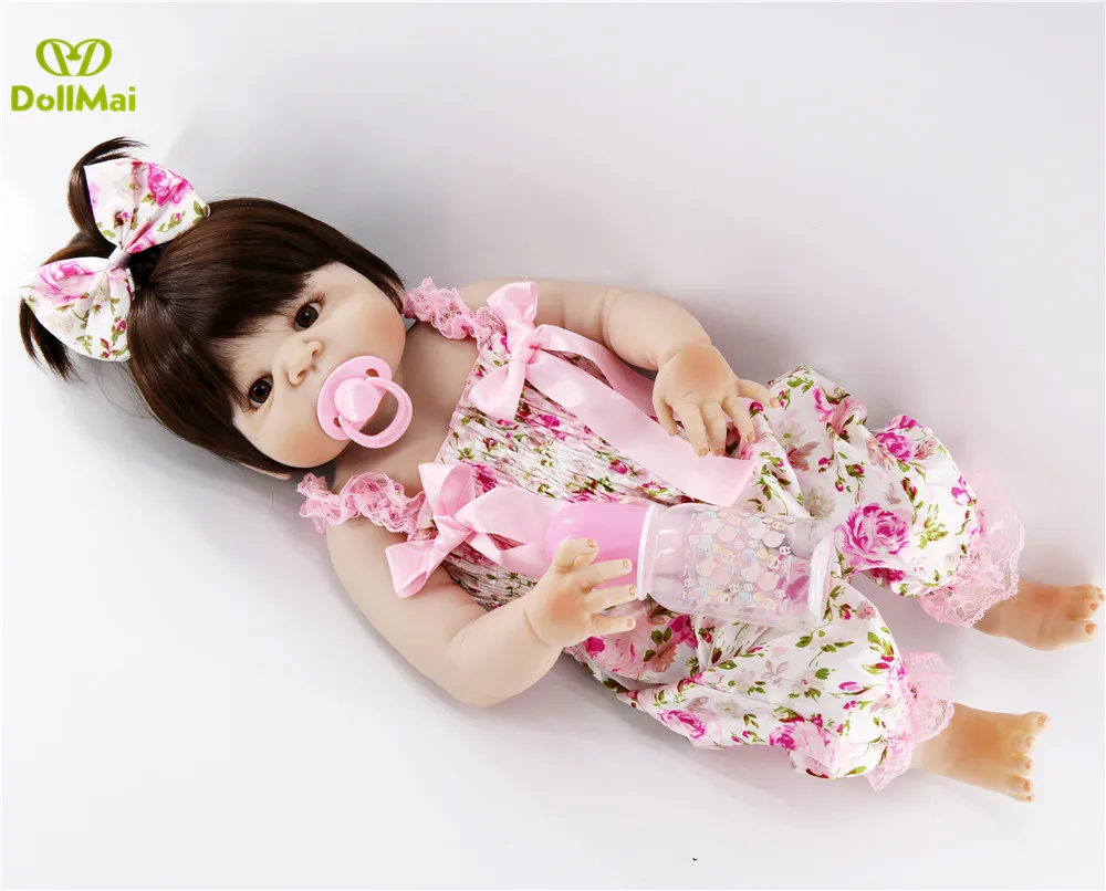 Кукла reborn alive 22 дюйма ручная работа Реалистичная кукла Reborn Baby для девочек полное