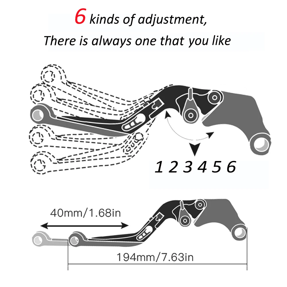 

Motorbike Accessories Motorcycle CNC Aluminum Brake Clutch Levers Adjustable Foldable Extendable For YAMAHA FZR600 FZR 600