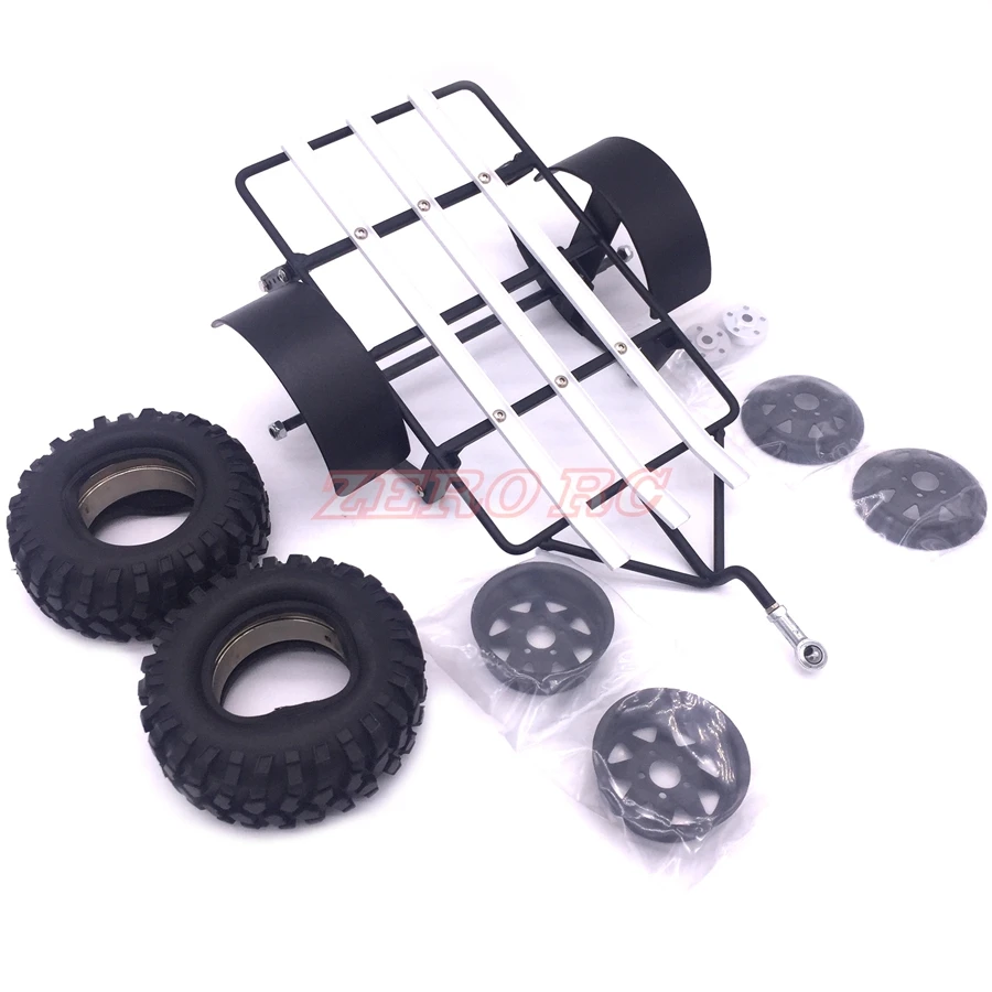 Rc 1/10 весы гусеничный металлический Трейлер с креплением для листовой рессорной