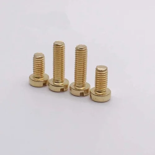 M5 brass Mechanical screw Round head bolt Slotted screws one line socket Cylindrical heads bolts 6mm-50mm Length | Обустройство дома