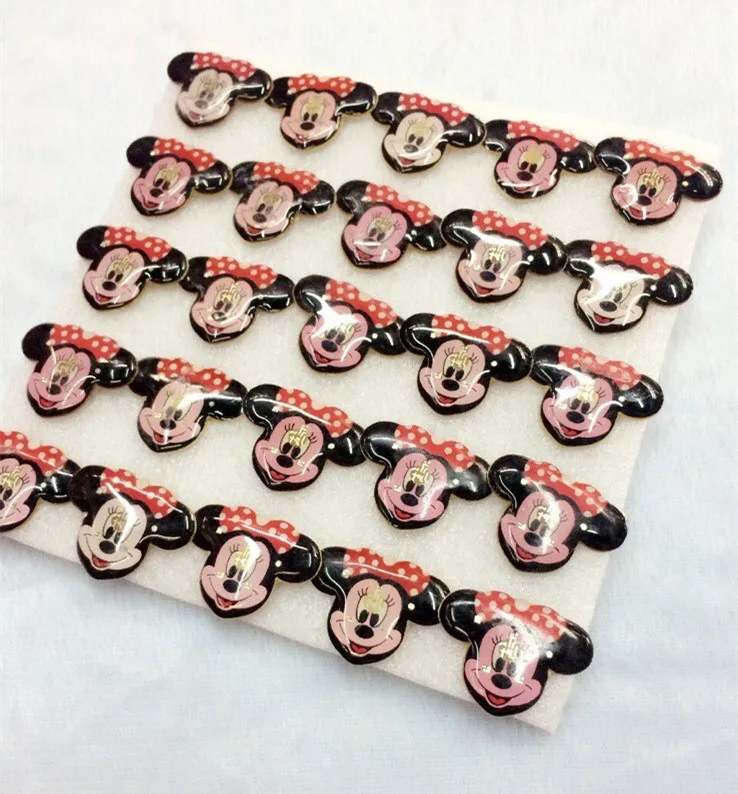 50 шт Мультяшные Мышь дизайн Led Броши светящийся значок Булавка С Батарея для