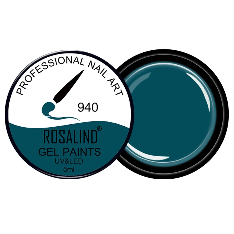 RF940 Гель для рисования ROSALIND, гибридный Праймер, лак для ногтей для дизайна, 142 цветов, все для маникюра, 5 мл, сделай сам, гель-лаки, верхнее покрытие для ногтей - Цвет: RF940