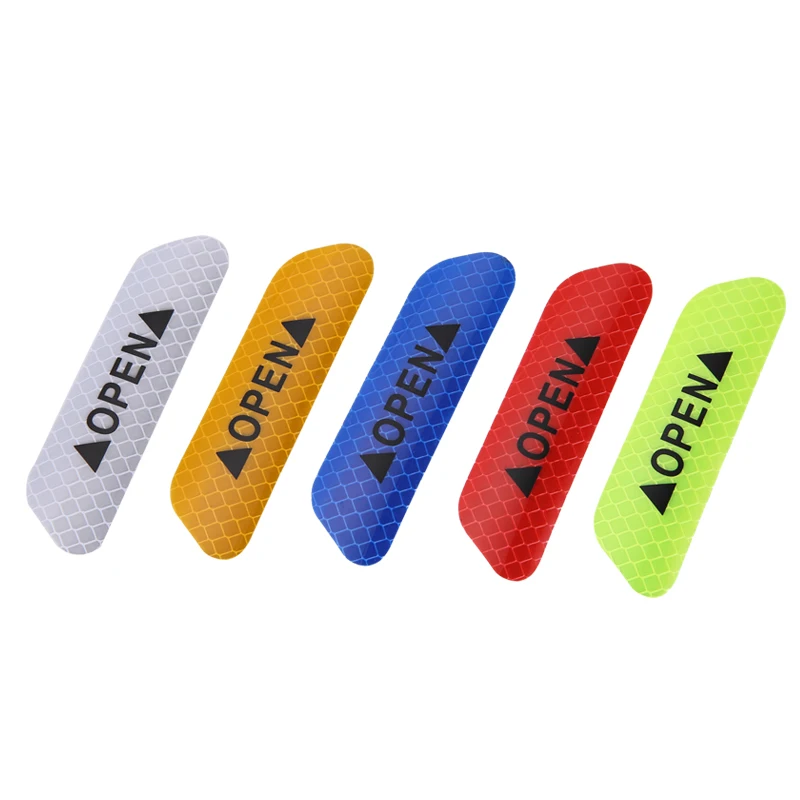 4 шт./компл. дверь сильная Светоотражающая полоса Предупреждение ющая наклейка