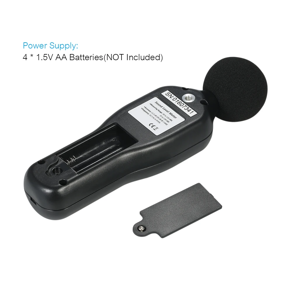 

LCD Digital Sound Level Meter 30-130dBA decibel meter Noise Measuring Instrument Decibel Monitoring Tester Data Logging Func