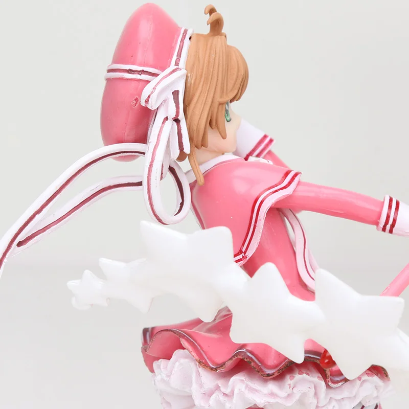Cardcaptor Sakura Figure Clear Card Kinomoto Sakura с волшебной палочкой Cardcaptor ПВХ Фигурки игрушки Brinquedos 16 см