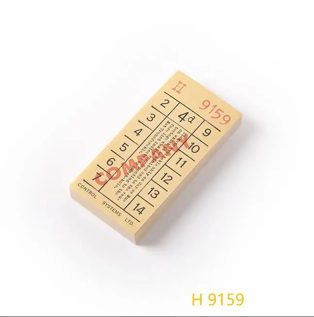 H 9159 100 шт \ Набор Винтажный Британский билетный цветной ретро DIY планировщик может записывать записные книжки канцелярские тетради полосы сообщений - Цвет: H 9159