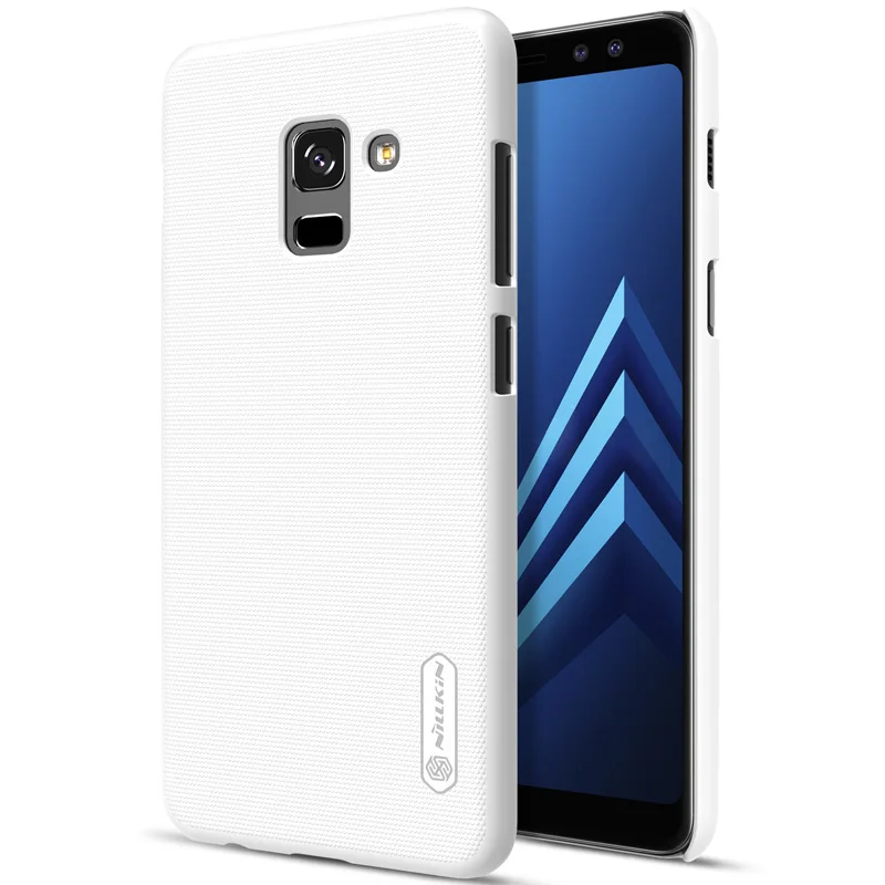 Бежевый Для samsung Galaxy A8 чехол Nillkin Матовый Щит Жесткий PC задняя крышка чехол для samsung A8 чехол для телефона+ защита экрана - Цвет: Бежевый