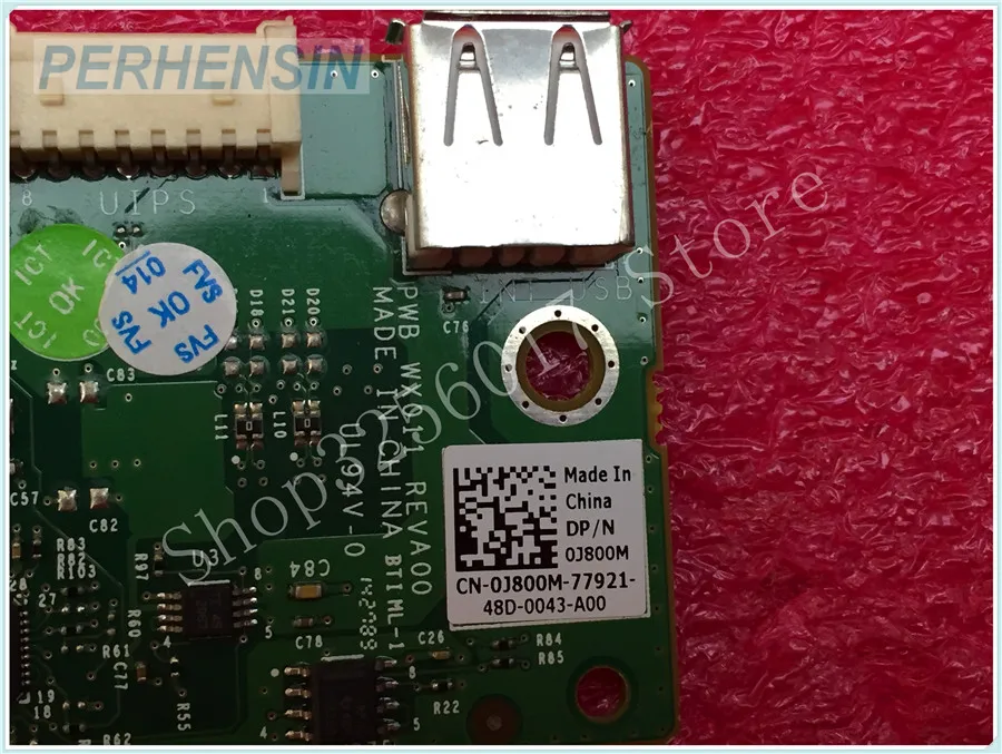 

Genuine FOR DELL FOR POWEREDGE R710 USB/VGA I/O CONTROL PANEL 0J800M J800M