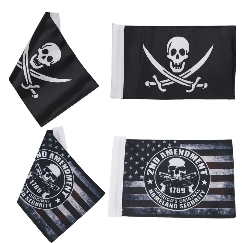 Баннер с американским флагом мотоциклетный баннер 6 Х9 дюймов черепом под заказ