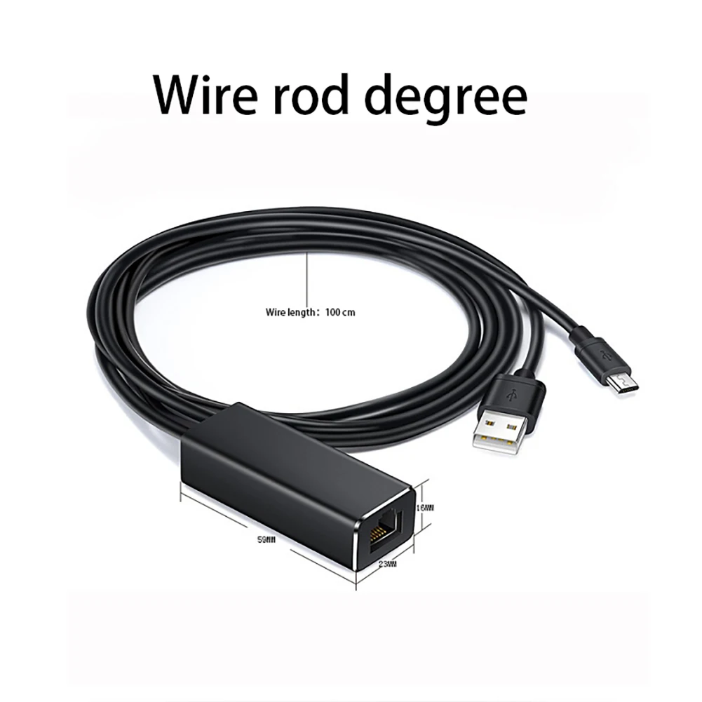 Адаптер Ethernet USB 2 0 к RJ45 для Google Ultra Audio TV Stick Micro сетевая карта Fire Stick|SmartTV-стики и