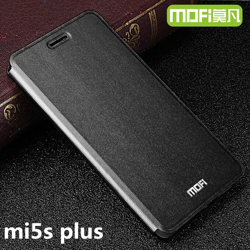 Чехол для xiaomi mi 5s plus оригинальный чехол MOFi кожаный с откидной крышкой защитный