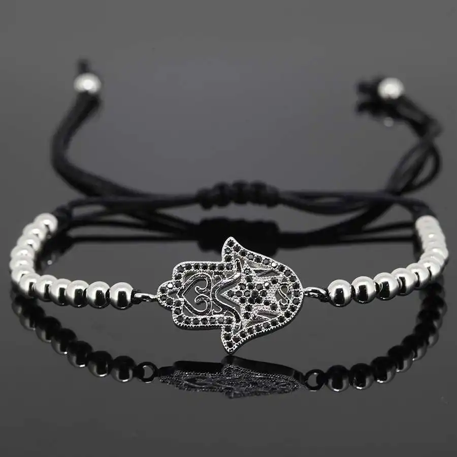 Браслеты Hamsa модные ювелирные изделия очаровательные браслеты со звездами и
