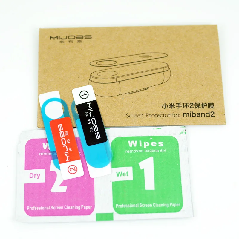 Mi jobs mi Band 2 Ремешок Браслет ремешок для Xiaomi mi Band 2 Смарт часы mi band 2 аксессуары браслет спортивный силиконовый ремешок - Цвет: 2 pcs HD Film