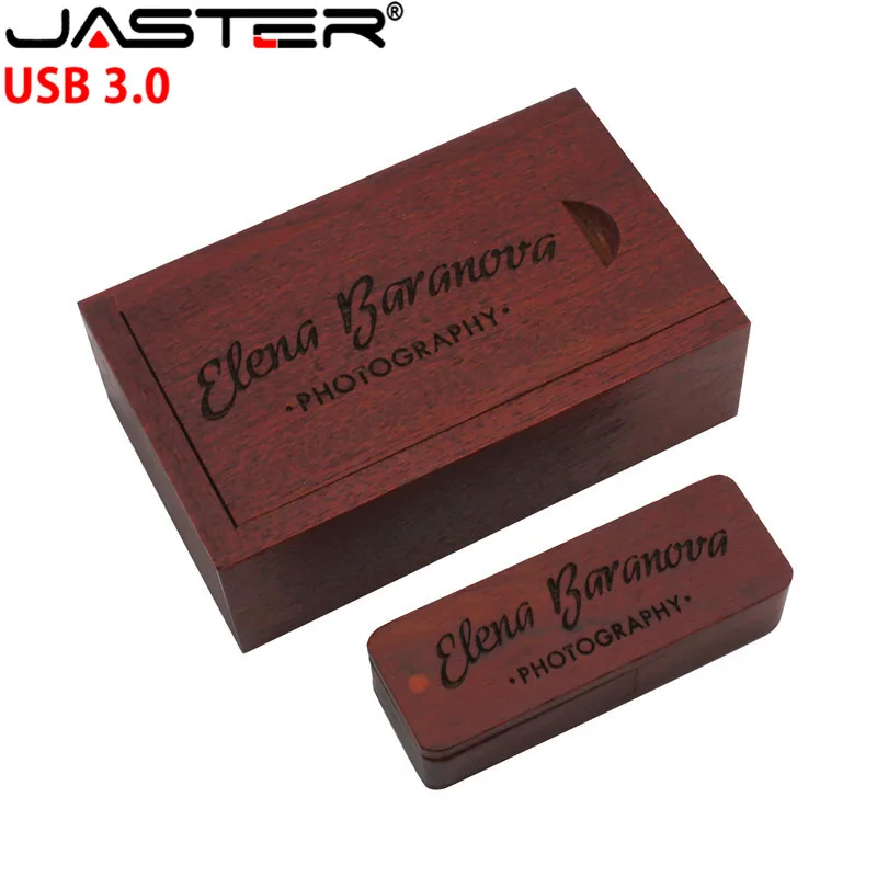 JASTER USB 3 0 Натуральные Деревянные usb + упаковочная коробка флеш накопитель дерево