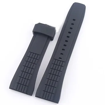 black No buckle BRETA Ремешки для наручных часов SEIKO VELATURA SPC007J1 водонепроницаемые спортивные силиконовые часы с 26 мм для мужских ремешков - Цвет ремешка: black No buckle