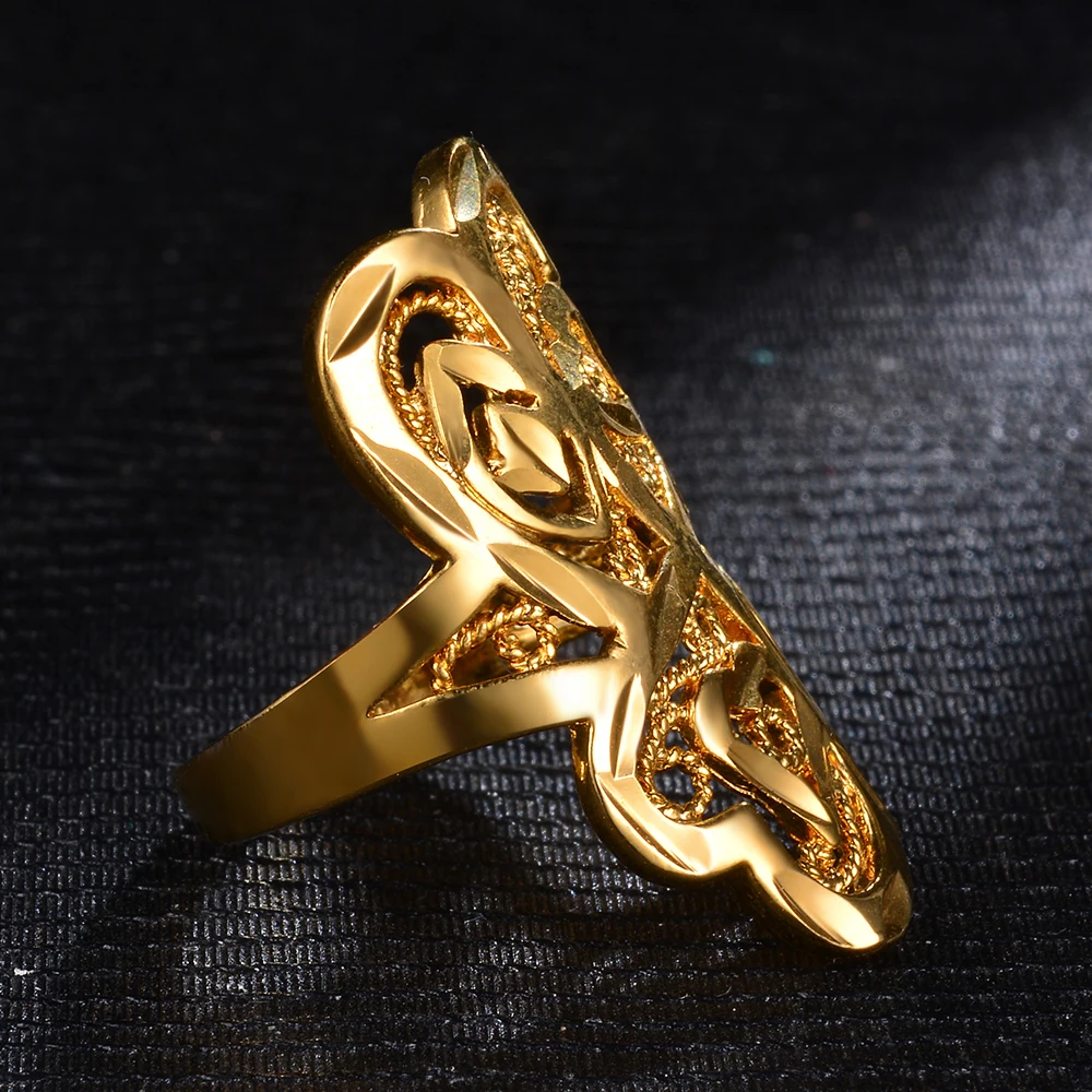 WANDO новый узор золотые свадебные кольца регулируемые Эфиопия Африка Индия