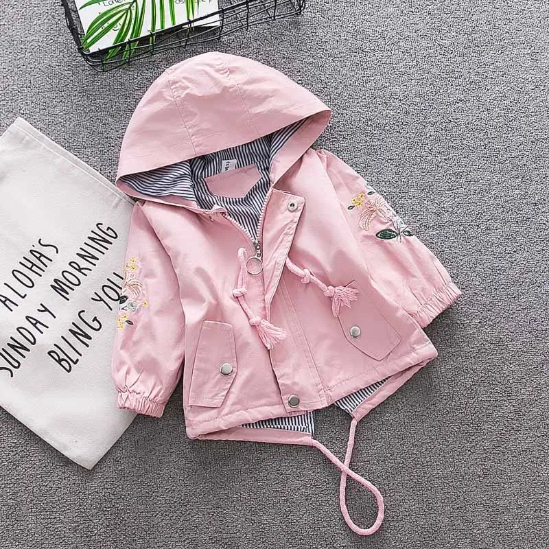 

Baby Girls Jackets Hooded Girls Coat New Spring Top Autumn Kids Jacket Outerwear Children Clothing Baby Tops Baby Girls Coats