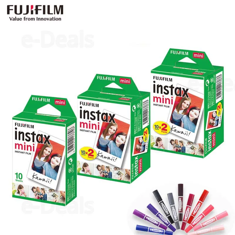 Fuji Fujifilm Instax Mini 9 фильм белый край фотобумаги для мини 9 8 7 s 90 25 55 доля SP-2 Фотоаппарат моментальной печати 50 листов
